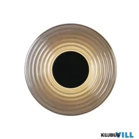   ALADDIN 32210SM Cleo LED Wall Light, Matt Black Metal and Smoked Glass