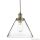 ALADDIN 3228AB Pyramid Pendant - Antique Brass > Clear Glass Shade