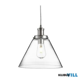 ALADDIN 3228CC Pyramid  Pendant  - Chrome Metal > Glass