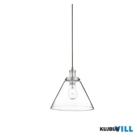   ALADDIN 3228SS Pyramid  Pendant  - Satin Silver Metal > Glass