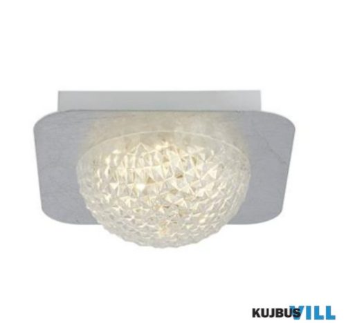 ALADDIN 32511-1SI Celestia LED Flush Ceiling Light - Silver Leaf > Acrylic