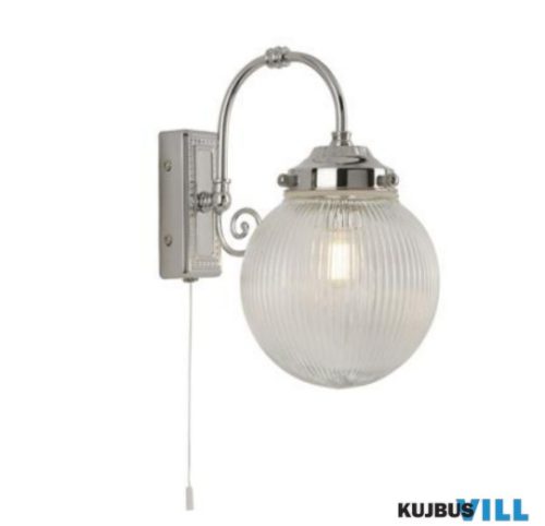 ALADDIN 3259CC Belvue Wall Light - Chrome > Acid Globe Shade, IP44