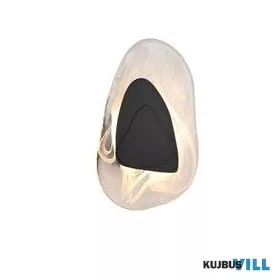   ALADDIN 32983BK Destiny LED Wall Light, Matt Black Metal with Glass