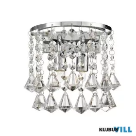   ALADDIN 3302-2CC Hanna 2Lt Wall Light - Chrome Metal & Clear Crystal