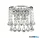 ALADDIN 3302-2CC Hanna 2Lt Wall Light - Chrome Metal & Clear Crystal