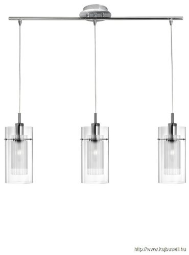 ALADDIN 3303-3CC Duo I 3Lt Bar Pendant - Chrome > Double Glass