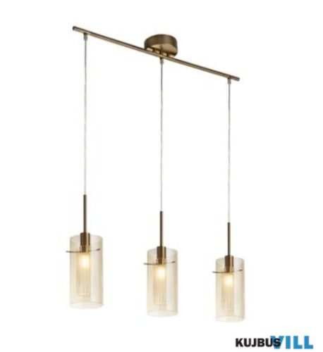 ALADDIN 3303-3CP Duo 3 3Lt Bar Pendant -Bronze > Champagne Glass