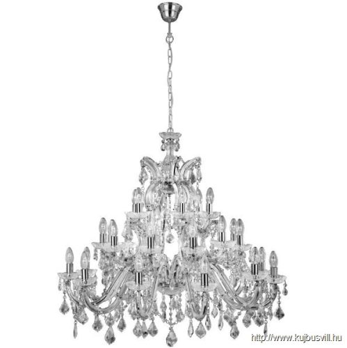 ALADDIN 3314-30 Marie Therese 30Lt Chandelier - Chrome > Clear Crystal