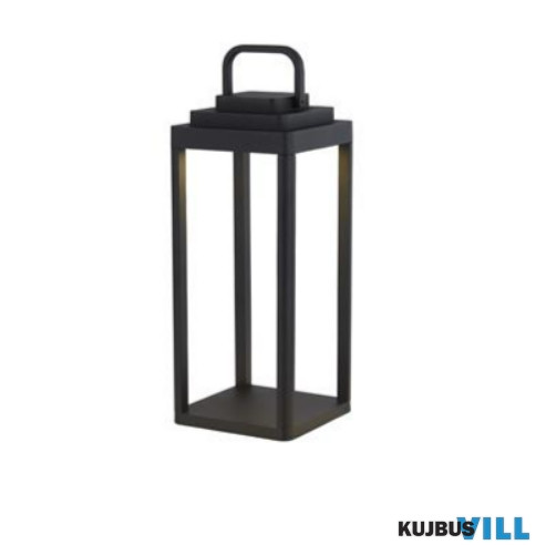 ALADDIN 33502-350 Portobello Portable Table Lamp - Black Metal, IP54