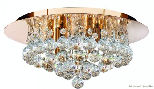 ALADDIN 3404-4GO Hanna 4Lt Flush - Gold > Clear Crystal