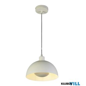   ALADDIN 35411CR Mars 1LT Pendant, Matt Cream Metal > Cream Inner 40cm