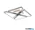 ALADDIN 36520SI Quatro LED Flush, Silver Metal