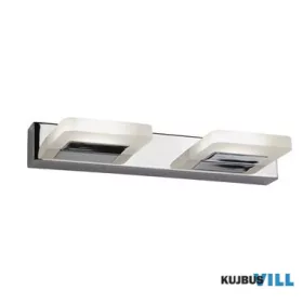   ALADDIN 3752-2CC Luna 2Lt LED Wall Light - Chrome & Frosted Glass