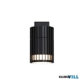 ALADDIN 37737BK Detroit Outdoor Wall Light, Black Metal