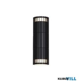   ALADDIN 37738BK Detroit 2Lt Up/Down Outdoor Wall Light, Black Metal