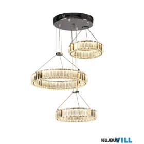   ALADDIN 38911-3CC Lux & Belle 3 Tier LED Ceiling Light - Chrome & Clear Glass