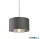 ALADDIN 41204DGY Lux & Belle Drum Shade- Dark Grey Velvet & Silver Inner ⌀50