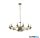 ALADDIN 41312-12AB Ascot 12Lt Pendant- Antique Brass