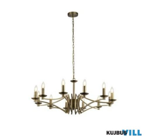 ALADDIN 41312-12AB Ascot 12Lt Pendant- Antique Brass