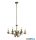 ALADDIN 41312-6AB Ascot 6Lt Pendant- Antique Brass