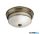 ALADDIN 4132-2AB Edinburgh 2Lt Flush - Antique Brass > Glass, IP44