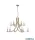 ALADDIN 41612-12SB Ascona 12Lt Pendant, Satin Brass Metal & Glass