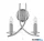 ALADDIN 4162-2SS Ascona 2Lt Wall Light -Satin Silver & Clear Glass Sconces