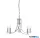 ALADDIN 4165-5SS Ascona 5Lt Pendant - Satin Silver & Clear Glass Sconces