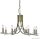 ALADDIN 4168-8AB Ascona 8Lt Pendant - Antique Brass > Clear Glass Sconces