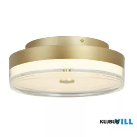   ALADDIN 42651-30GO Cyprus LED Flush, Gold Metal and Clear Acrylic