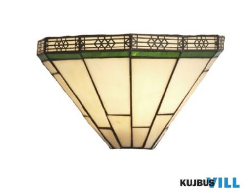 ALADDIN 4417-18 New York Wall Light- Brass > Tiffany Stained Glass