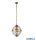 ALADDIN 44213-3AB Coronet 3Lt Pendant - Antique Brass with Clear Glass