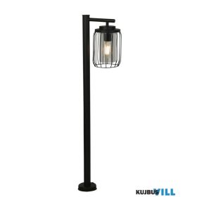   ALADDIN 44611BK Reed 1Lt Post Light, Black Metal and PC Shade