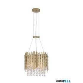   ALADDIN 44710-5GO Spear 5Lt Pendant, Gold Metal with Clear Crystal