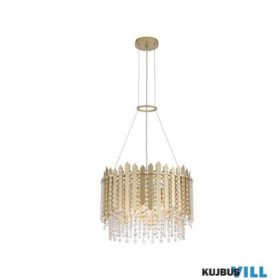   ALADDIN 44710-8GO Spear 8Lt Pendant, Gold Metal with Clear Crystal