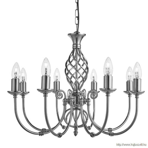 ALADDIN 4489-8 Zanzibar 8Lt Pendant - Satin Silver