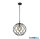 ALADDIN 4511-1BK Finesse Pendant with Wave Detail - Black > Gold Lampholder