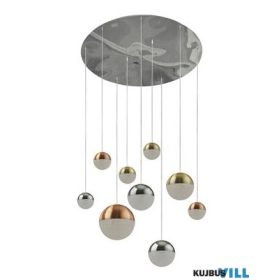   ALADDIN 4519-9 Planets 9Lt Multi-Drop - Copper, Chrome > Satin Brass