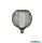 ALADDIN 46003BK Wire Mesh Effect Globe Lamp - Black Metal (4.5W, 4000K)