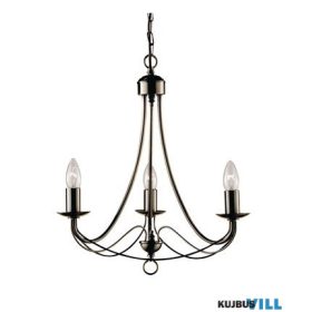   ALADDIN 4613-3AB Voyager  3Lt Bar Pendant - Antique Brass Metal > Glass