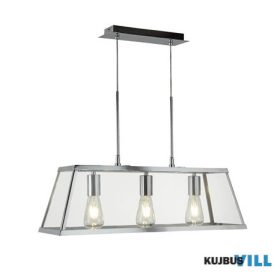   ALADDIN 4613-3CC Voyager 3Lt Bar Pendant - Chrome Metal > Glass