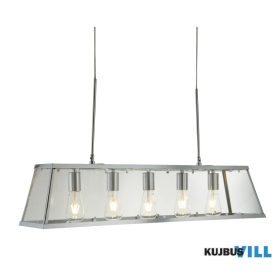   ALADDIN 4614-5CC Voyager 5Lt Bar Pendant - Chrome Metal > Glass