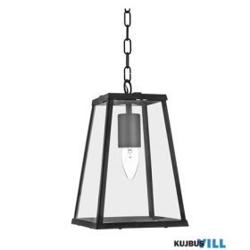 ALADDIN 4614BK Voyager Pendant  - Black Metal > Glass