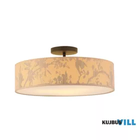   ALADDIN 47810NA Isla 3Lt Flush Recycled Paper Shade and Black Metal