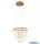ALADDIN 48250-340GO Lux&Belle LED Pendant-Sand Gold Metal & Clear Acrylic