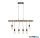 ALADDIN 4876-6BR Barn 6Lt Pendant  - Wood > Black Metal