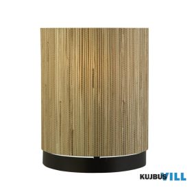   ALADDIN 49714BK Meadow 1Lt Wall Light, Natural Grass Shade and Black Metal