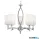 ALADDIN 4995-5CC Gina 5Lt Pendant - Chrome & White Glass Shades