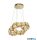 ALADDIN 51210-2GO Lux & Belle 2Lt LED Pendant - Gold/Smoke/Clear/Amber Crystal