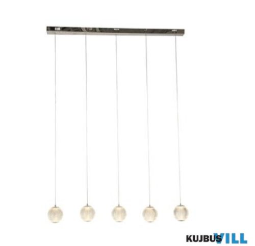 ALADDIN 51485-5CC Allure LED 5Lt Bar Pendant - Chrome with Clear Acrylic